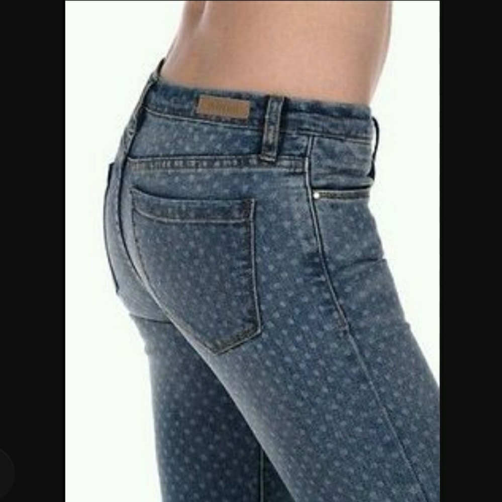 NWT Polka-dot denim jeans